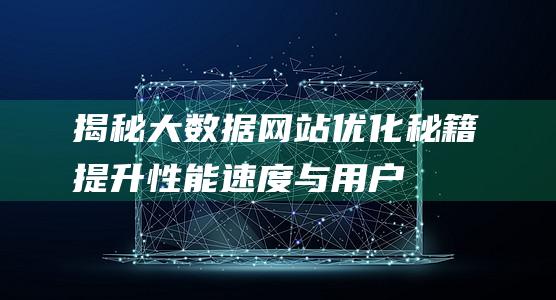 揭秘大数据网站优化秘籍：提升性能、速度与用户体验的关键策略 (揭秘大数据网站违法吗)