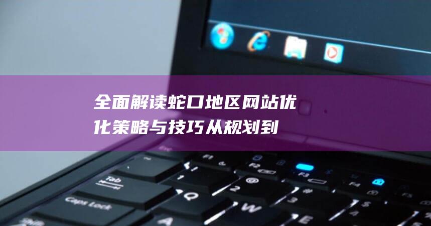 全面解读蛇口地区网站策略与技巧从规划到