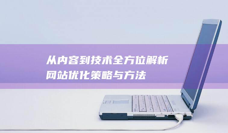 从内容到技术：全方位解析网站优化策略与方法 (从内容到技术的成语)