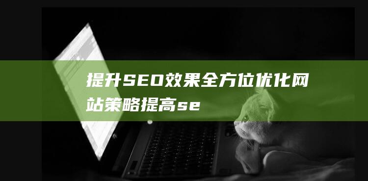 提升SEO效果网站策略提高se