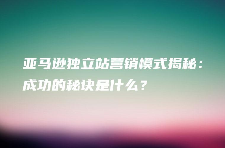 揭秘独立站优化秘籍：从网站结构到内容策略，全方位提升网站性能 (独立站的坑)