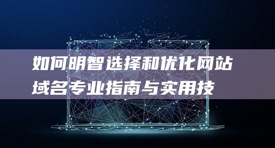 如何明智选择和优化网站域名：专业指南与实用技巧 (如何明智选择信用卡消费)