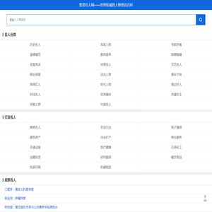 集贤名人网――世界权威的人物资讯百科