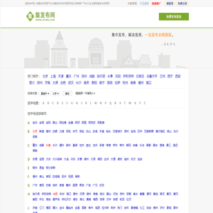 【集发布网】免费发布信息平台,免费发布供求信息的网站,网络推广平台大全,全国免费发布信息网