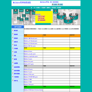 Molykote摩力克润滑油是全世界最好的润滑剂之一，产品包括：Molykote减摩涂层